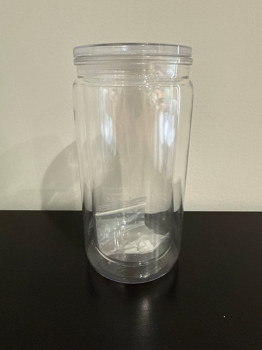 16oz acrylic snow globe tumbler